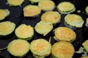 Jeon, Korean fried zucchini dish 