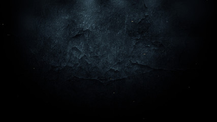 Abstract Cinematic Dust Particles and Light Flare Dark Wall Stone   Background.