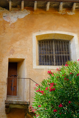 Fototapeta na wymiar Old House Door in Orta San Giulio, Piedmont, Italy