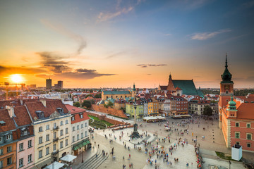 Fototapeta na wymiar View of Warsaw Old Town