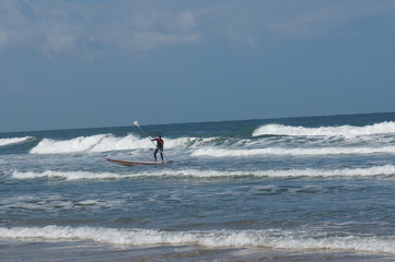 Stand up paddle boarding at Ashdod, Israel.