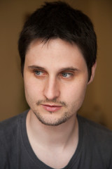 Obraz premium portrait of young black hair man