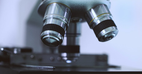Microscope in the laboratory