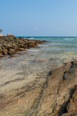 beautiful blue sky tropical paradise coast beach ocean summer sea view at PP Island, Krabi, Phuket, Thailand.