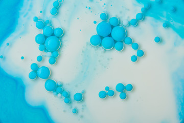 Abstract background with colorful gradient colors. Oil drops in water abstract psychedelic pattern image.