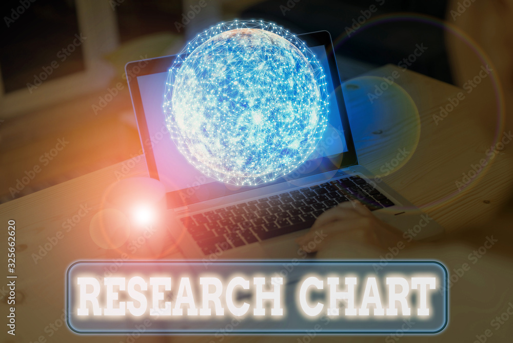 Poster writing note showing research chart. business concept for it represents a set of numerical or qualit