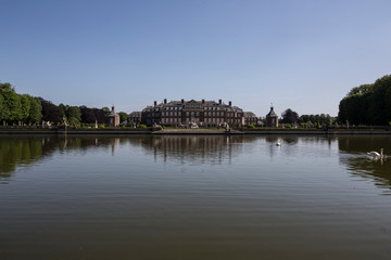 Fototapeta na wymiar Famous old Westphalian castle with large park