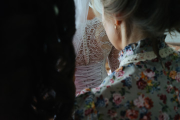 bride and friend