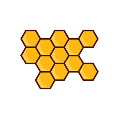 Honeycomb Background. Vector Illustration of Geometric Hexagons Background