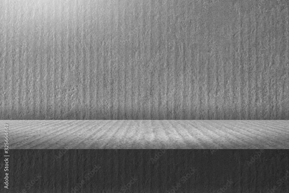 Wall mural empty studio room background,mock-up space for showcase product display with copy space design. adve