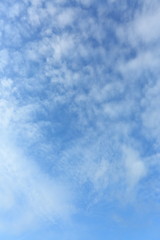 fluffy white cloud on clear blue sky
