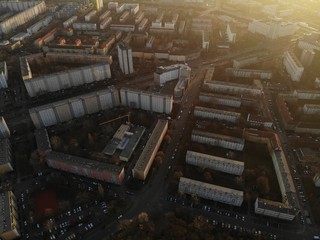Aerial view of Prenzlauer Berg, Mont Klamott, Berlin