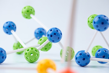 Molecular Structure on the white background