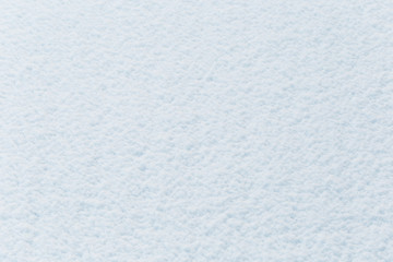Texture of natural snow. Top view of the snow.