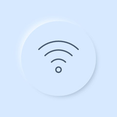 Neumorphism App Icon - WLAN Internet