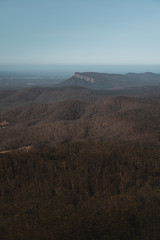 Bago Bluff as seen from the top of Mount Comboyne, New South Wales.