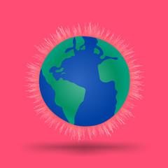 Earth illustration object