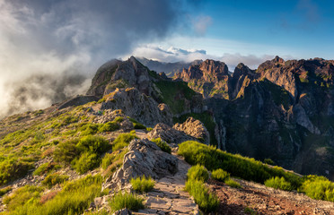 Landscape of madeira island - pico do arieiro
