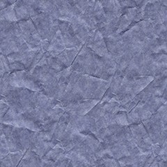 Crumpled paper background in blue color as part of your unique greeting card. Seamless texture.