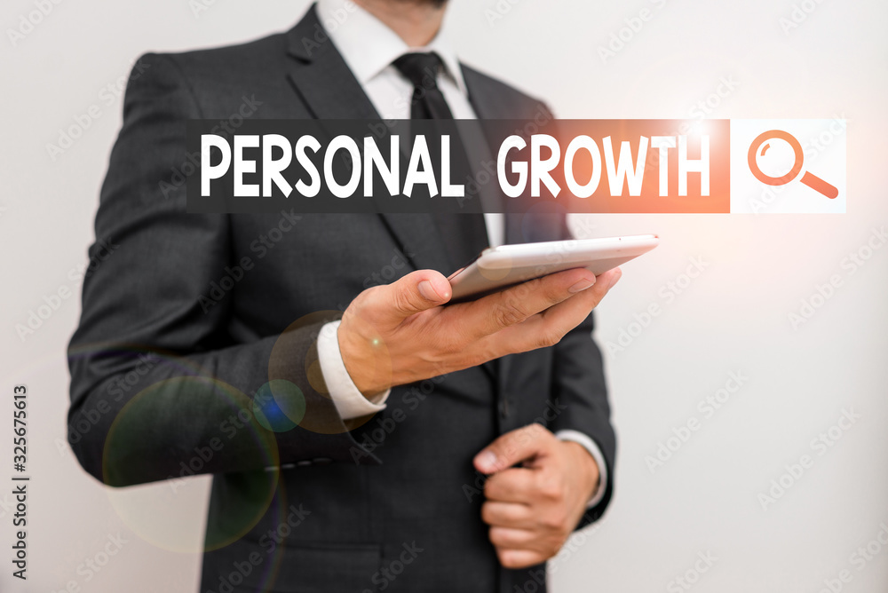 Poster text sign showing personal growth. business photo text ongoing process of understanding and developi