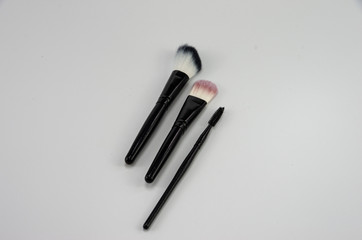 Cosmetic brushes for make up eyebrows, eyes, face