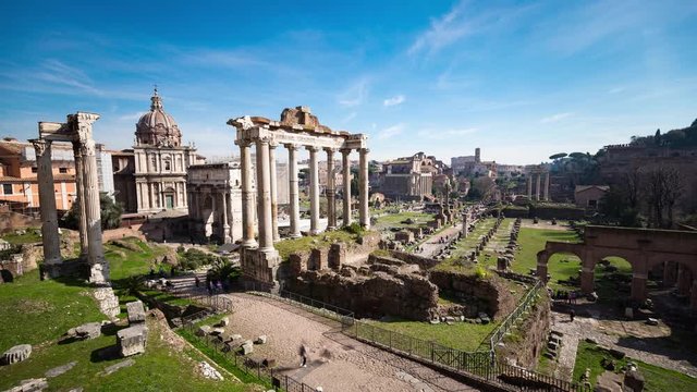 Rome - Imperial fora - Timelapse 4K 30p