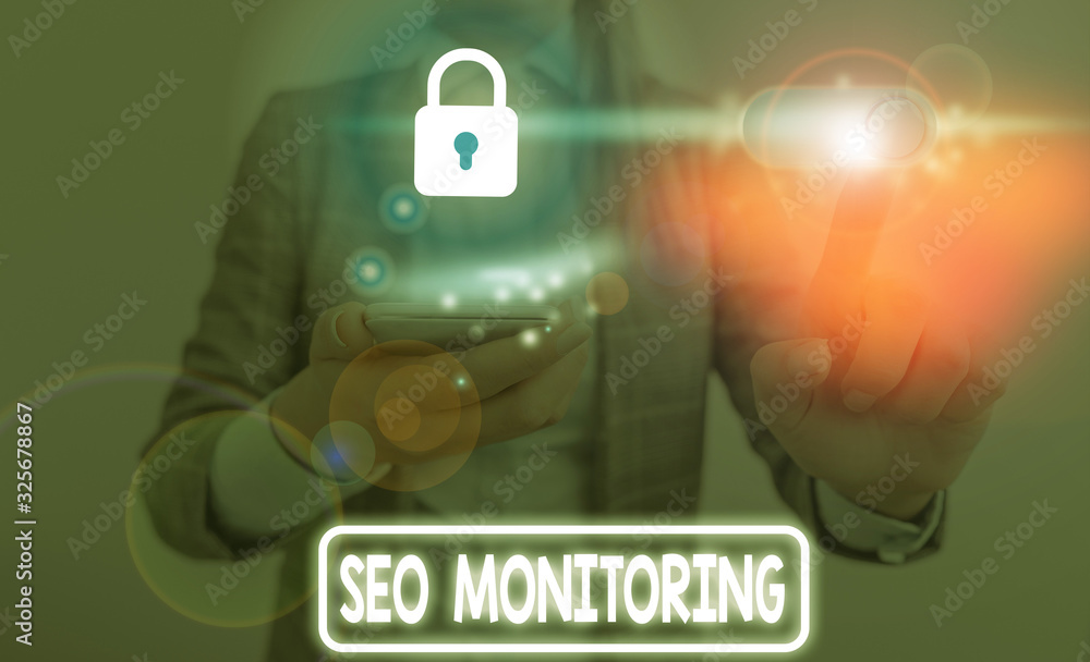 Poster handwriting text seo monitoring. conceptual photo the process of optimizing the visibility of your w