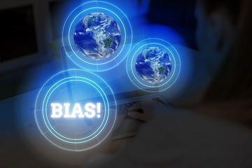 Word writing text Bias. Business photo showcasing inclination or prejudice for or against one...