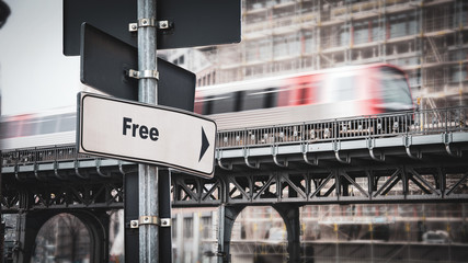 Street Sign to Free