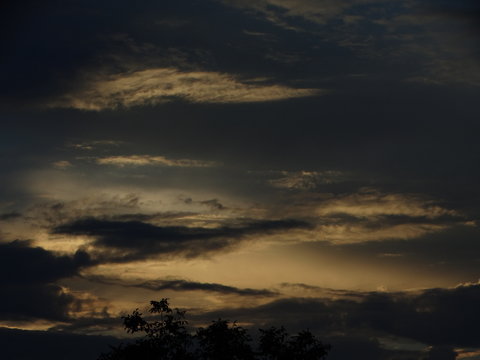 clouds at sunset