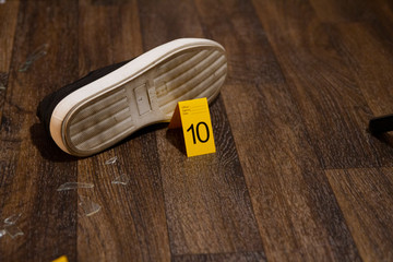 Homicide CSI Crime Scene Photography - Bloodied Weapons