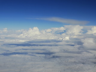 blue sky with clouds