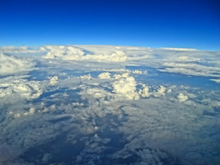 aerial view from the plane