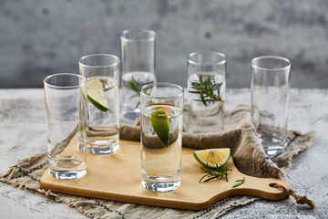 Glass kettle and water cup