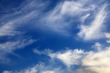 Feather clouds background