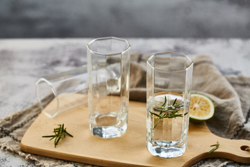 Glass kettle and water cup