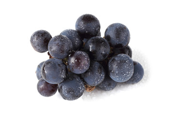Wine grape isolated on white