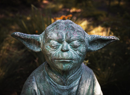 statue of the master Yoda