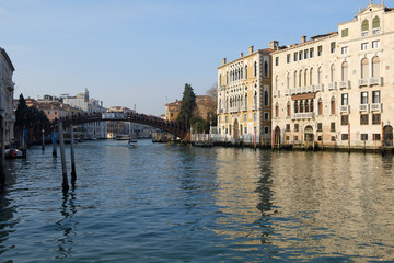 Fototapeta na wymiar Venice view on accademia bridge