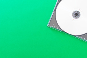 New Minimal Flat design with 80's or 90's CD Audio. Vintage modern paper flat design about 80s....