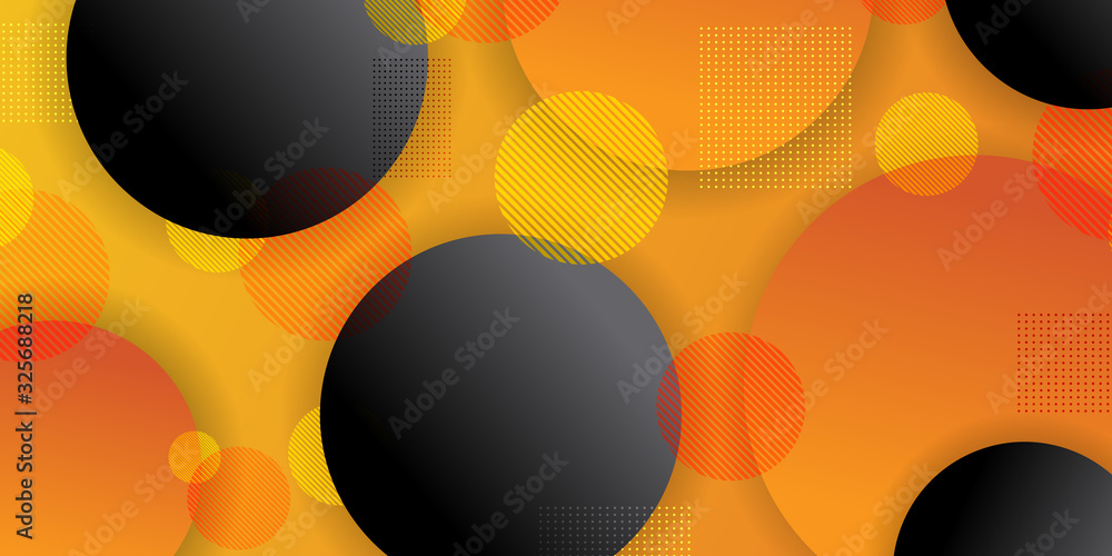 Poster gradient geometric shape background with dynamic circle abstract