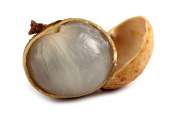 Longan isolated on white