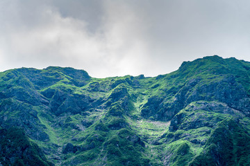 群馬県 谷川岳 一の倉沢の風景