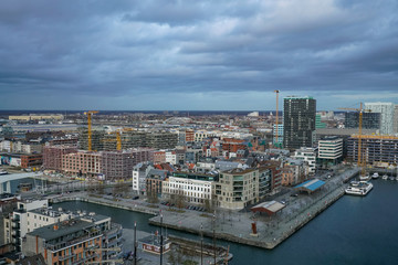 Fototapeta na wymiar city of antwerpen belgium panorama view