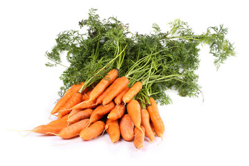 Carrots and leaves
