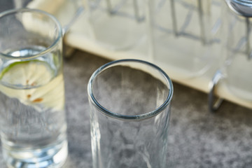 Glass kettle and water cup