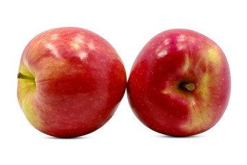 Fototapeta na wymiar Fresh apple fruits isolated on white background