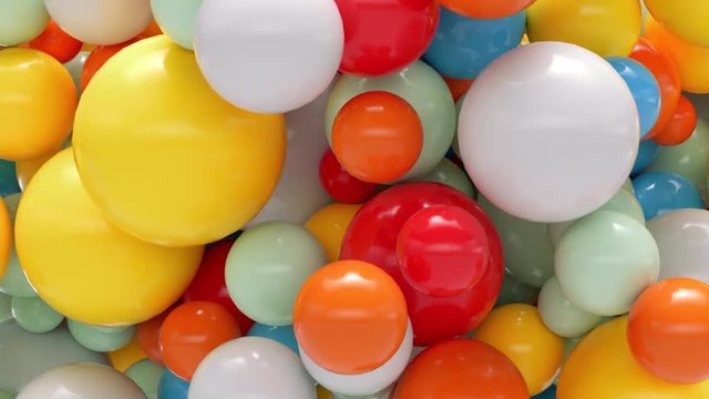 Colorful Spheres Background
