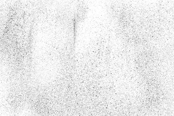 Black Grainy Texture Isolated On White Background. Dust Overlay. Dark Noise Granules. Digitally Generated Image. Vector Design Elements, Illustration, Eps 10.