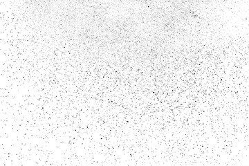 Black Grainy Texture Isolated On White Background. Dust Overlay. Dark Noise Granules. Digitally Generated Image. Vector Design Elements, Illustration, Eps 10.